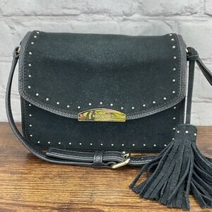 Kate Spade New York West Street Suede Crossbody Bag In Black